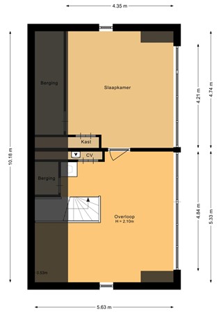 Floorplan - Van Raemdonckstraat 6, 1336 AK Almere